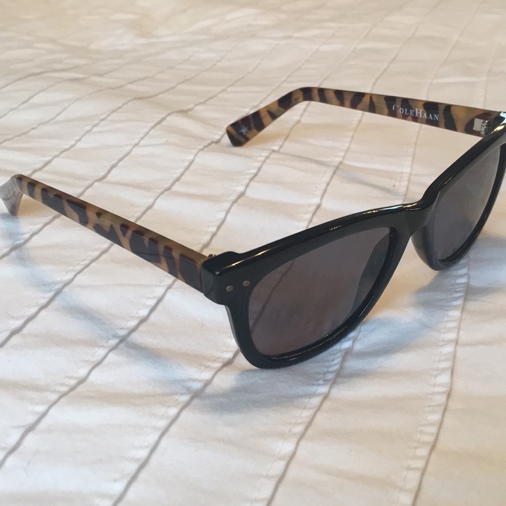 Cole Haan Black/Tortoise Polarized Sunglasses